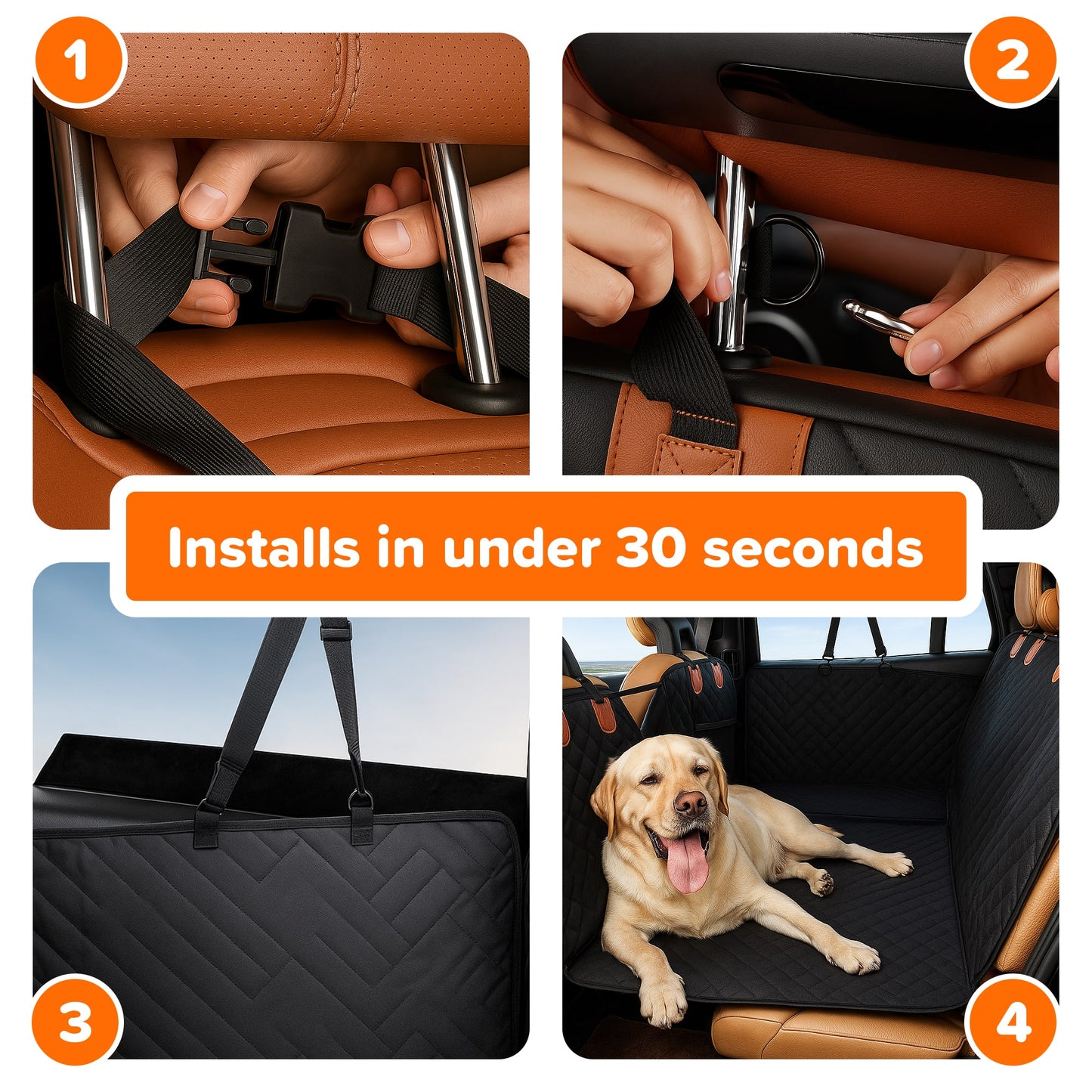RuffRider™ Hard Bottom Dog Car Seat Protector