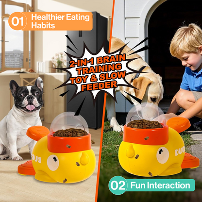 Quack & Snack – Interactive Dog Puzzle Feeder