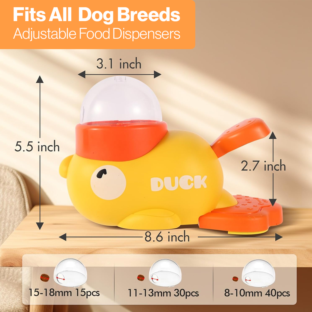 Quack & Snack – Interactive Dog Puzzle Feeder