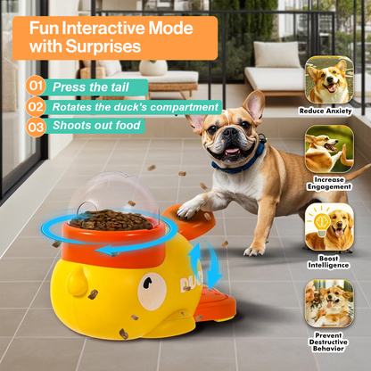 Quack & Snack – Interactive Dog Puzzle Feeder