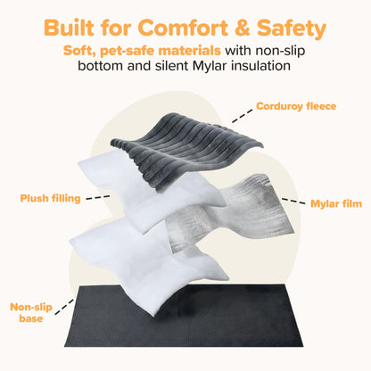 CozyFur Plush Self-Heating Pad