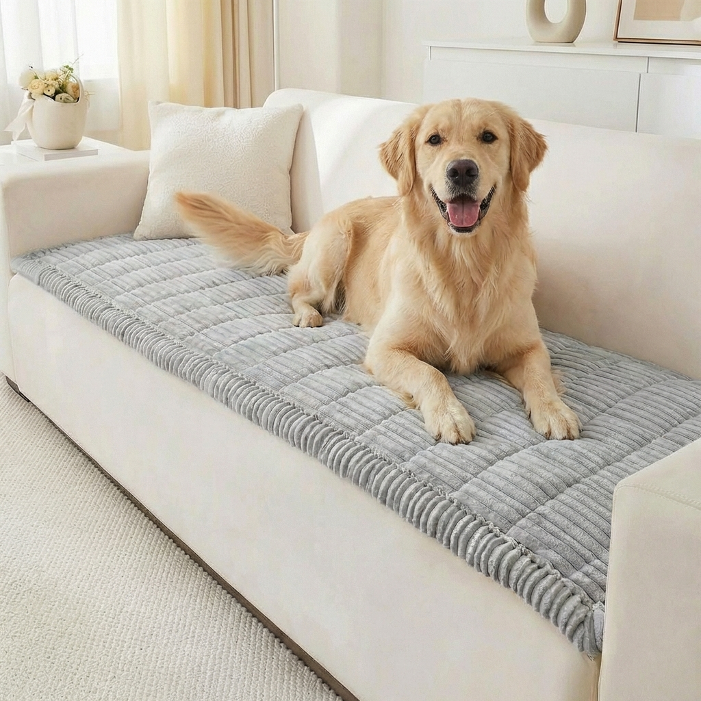 PawLounge™ Plush Pet Couch Cover