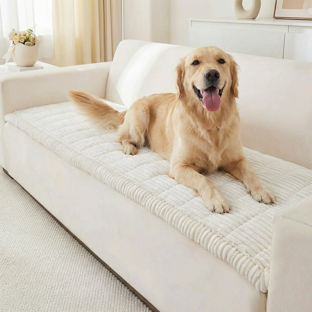 PawLounge™ Plush Pet Couch Cover