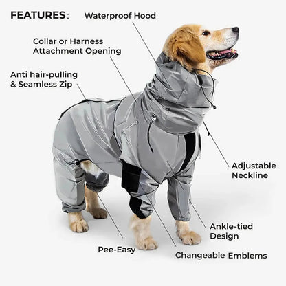 BrightGuard™ Reflective Dog Jacket